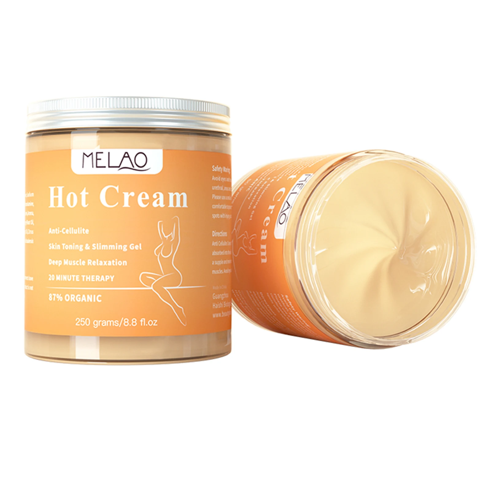 MELAO Body Slimming Massage Cream Lifting Firming Weight Loss Anti Cellulite Hot Cream Promote Fat Burning Thin Leg Waist 250g