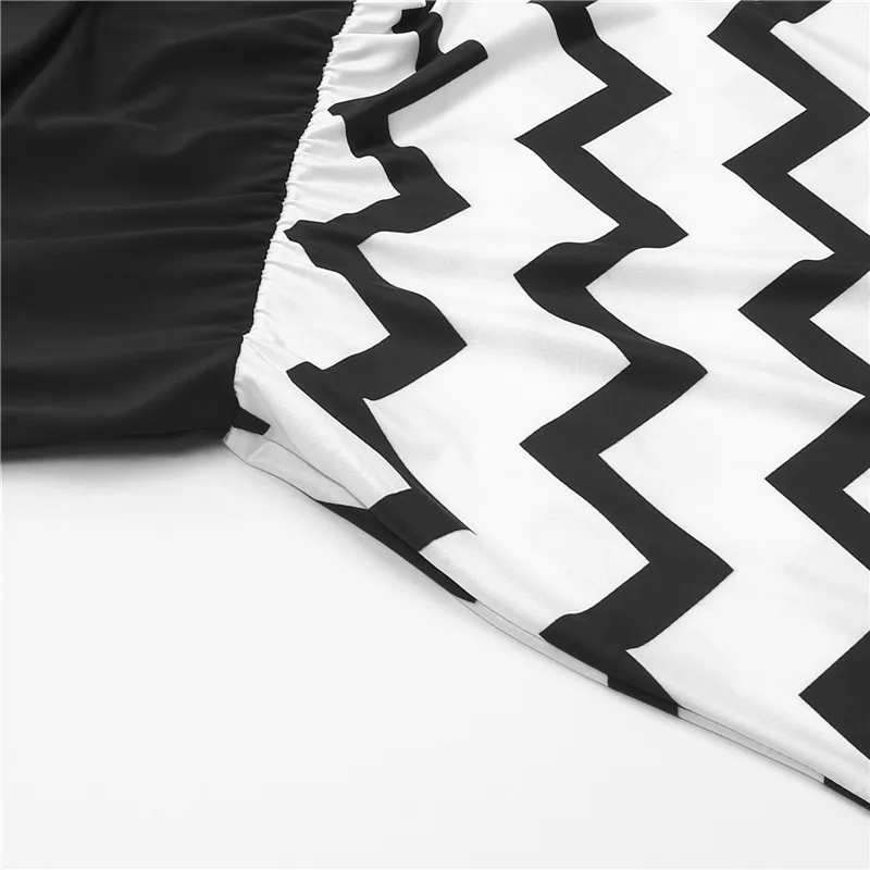 Летнее платье для мамы и дочки Повседневное макси в полоску стиле бохо комплект