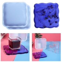 square rhombus shape silicone molds for epoxy resin coaster diy epoxy coaster molds for resin casting