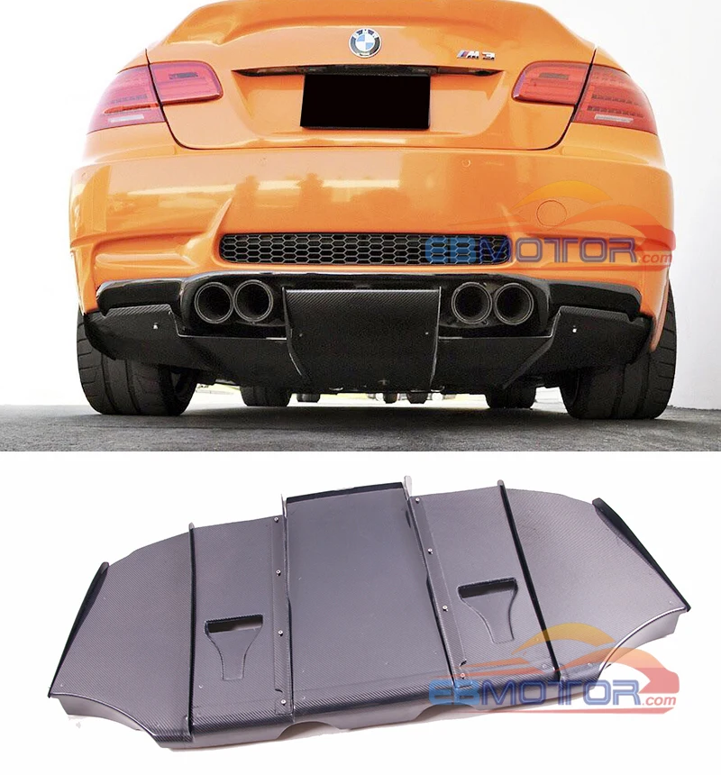 VA стиль Реальные углеродного волокна задний диффузор поддон для BMW E92 E93 M3 2007-2013 B440