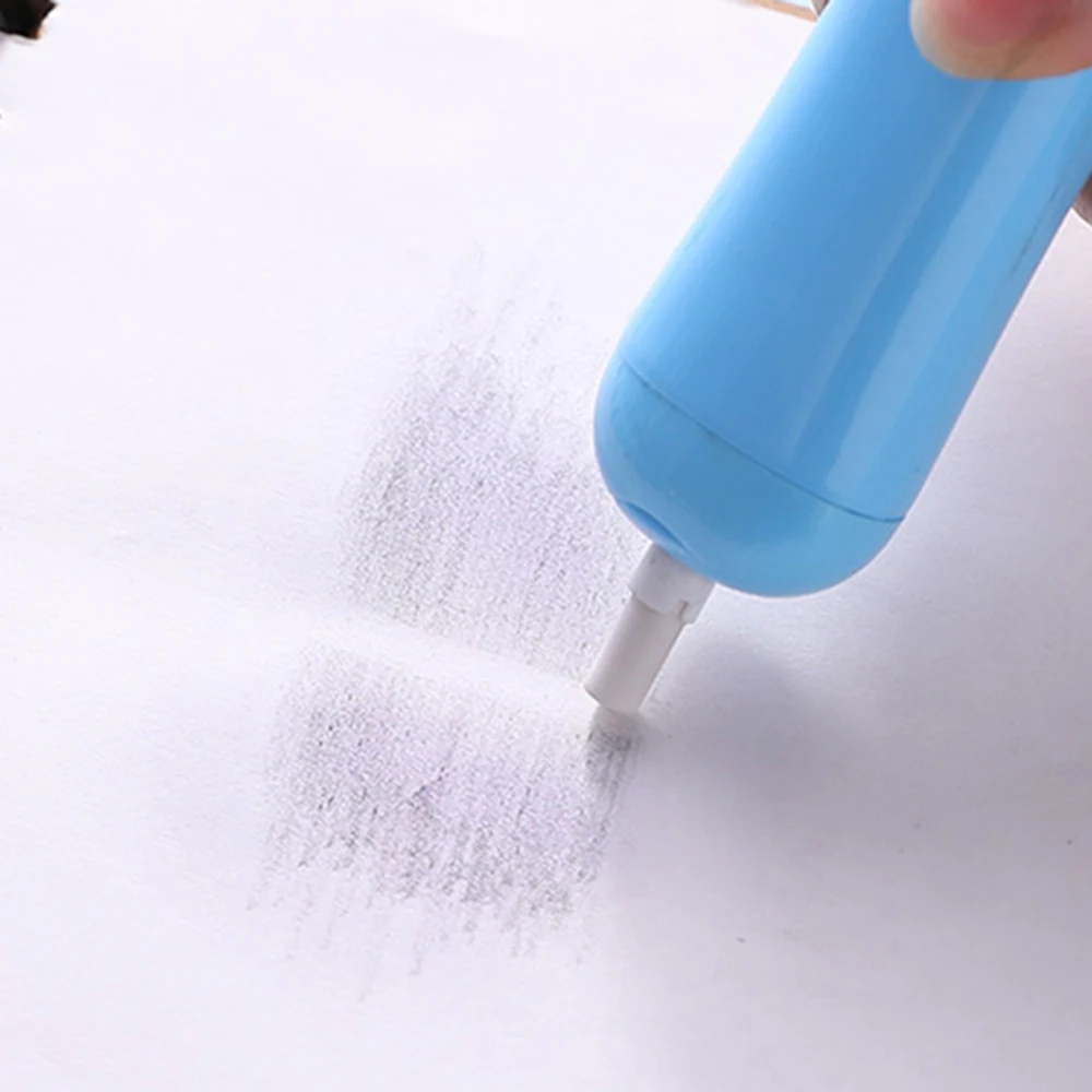 1 Pcs Kawaii Candy Color Cat Paw Shape Electric Erasers with Refill Fan Pencil Rubber Painting Drawing Stationery |