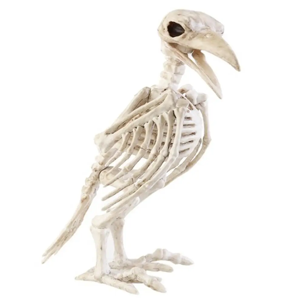 Жуткая ворона Скелет пластиковые игрушки дом с привидениями украшение на