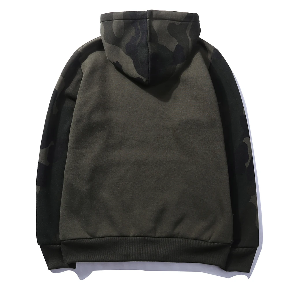 

Men Autumn Winter Warm Camouflage Hoodie With Big Pocket Male Slim Fit Long Sleeve Hooded Pullover Sweatshirt Outwear Plus Size