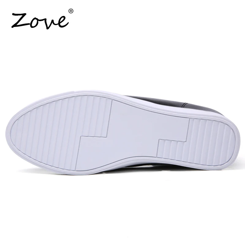 Женская обувь на плоской платформе ZOVE повседневная из натуральной кожи толстой