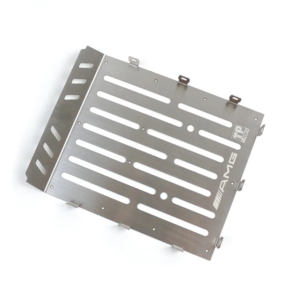 

​ Carrier Platform Decorative Board Durable Stainless Steel Trunk Plate for Traxxas Benz TRX-6 G63 RC Car Upgrade Parts