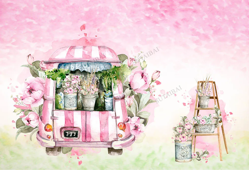 

Candy Bar Backdrop Sweet Dessert Ice Cream Shop Baby Birthday Party Photography Backgrounds for Photo Studio Photocall Props