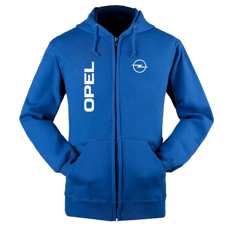 

2021 Hoodies Men Opel Car Logo Print Casual Long Sleeve Hooded Sweatshirts Mens zipper Jacket Man Hoody Clothing