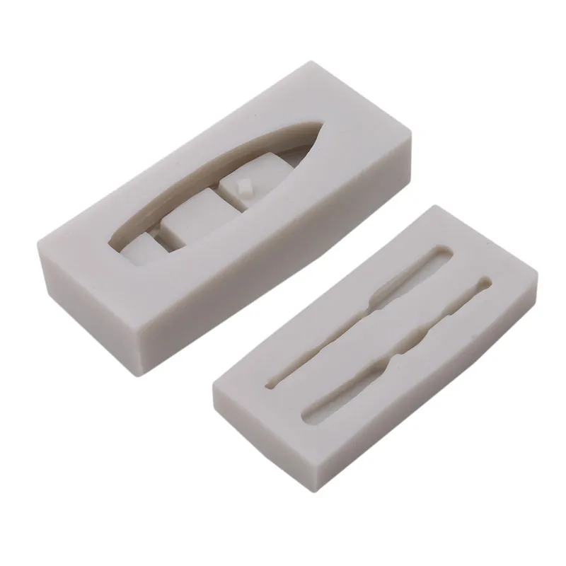 Креативная 3D лодка с веслом весла силиконовая форма для шоколада помадки DIY