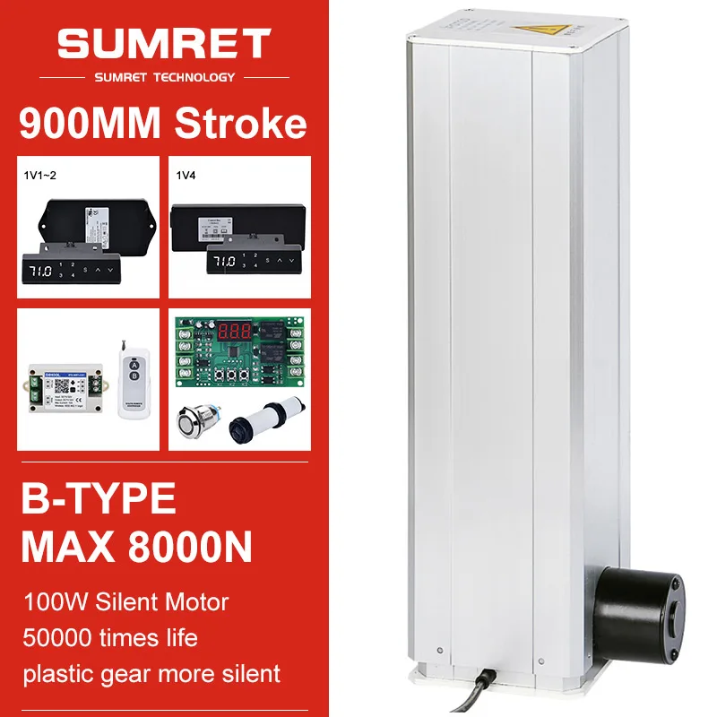 

Столешница для подъема с ходом 900 мм, 12 В, 24 В, для телефона, 1/2/3/4 шт., подъемник с синхронизацией управления, 433 МГц, Радиочастотное приложение ...