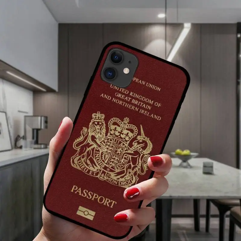 

Fashion Passport Soft Cover Phone Case For IPhone 6 6s 7 8 Plus X Xs Xr Xsmax 11 12 Pro Promax 12mini