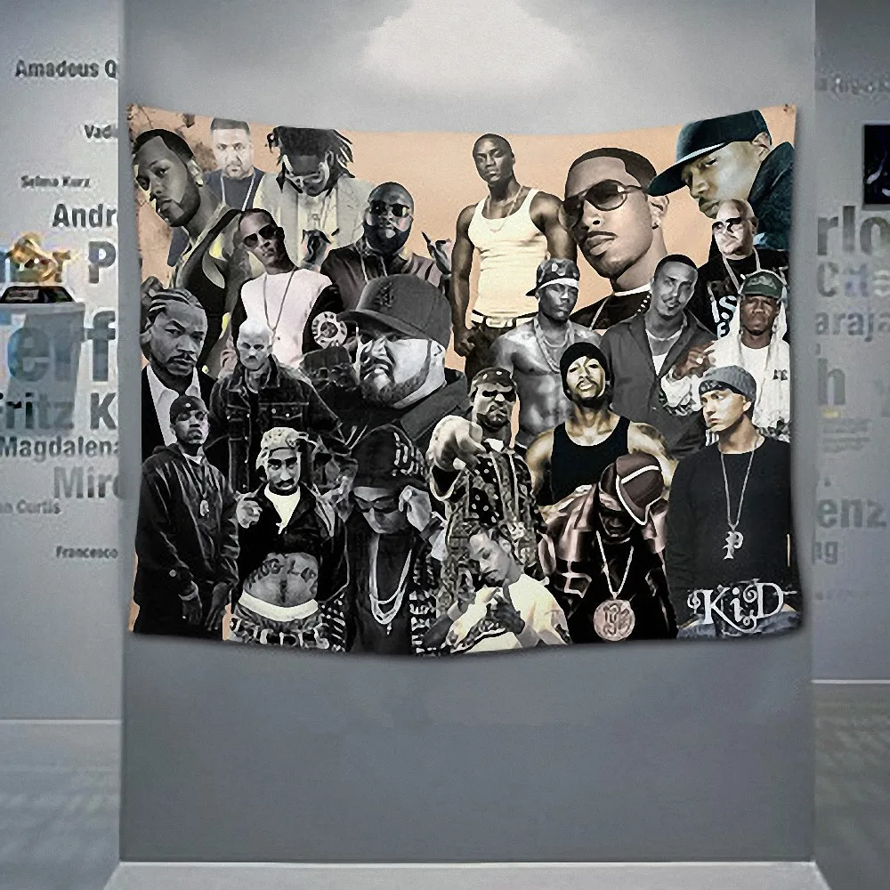 

Hip-Hop Music Rock Band Poster Large Retro Flag Banner HD Print Cloth Art Hanging Painting Tapestry Wall Sticker Bar Home Decor