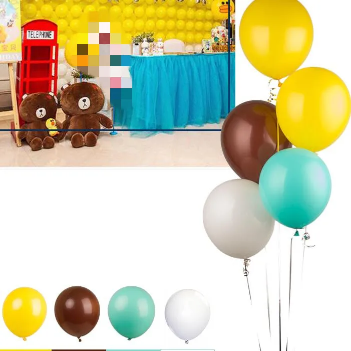 Mixed 4 colors 20 шт./лот мяты зеленые шары или белый латексный шар 10 дюймов Тиффани синие вечерние принадлежности свадебное событие Вечеринка День Рождения Декор - Цвет: Mixed 4 colors