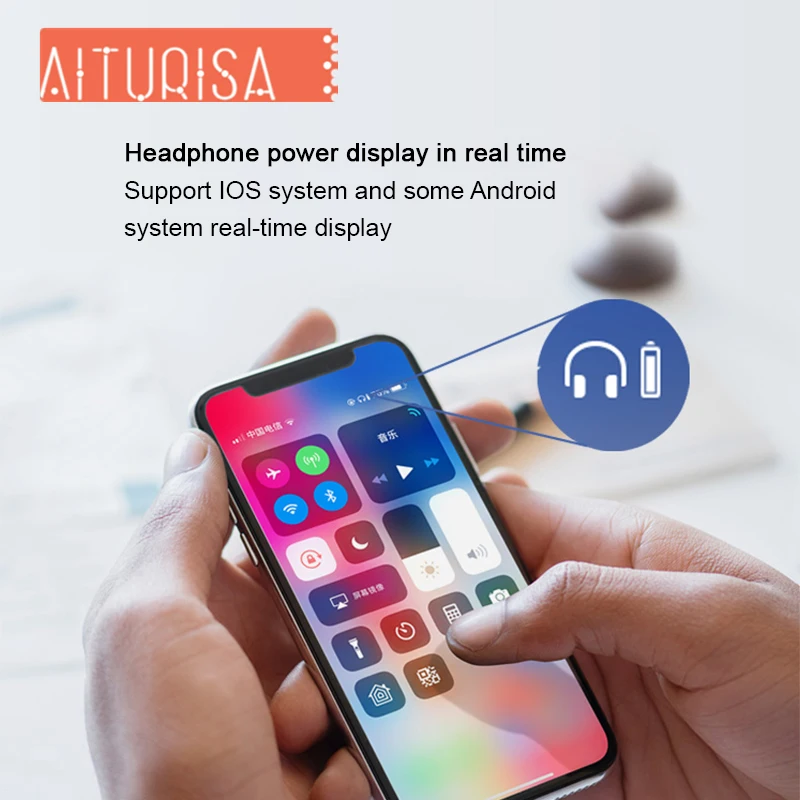 Bluetooth 5,0 бинауральные спортивные наушники HiFi Ультра ясные стерео беспроводные наушники с микрофоном вызова 350 мАч зарядная коробка