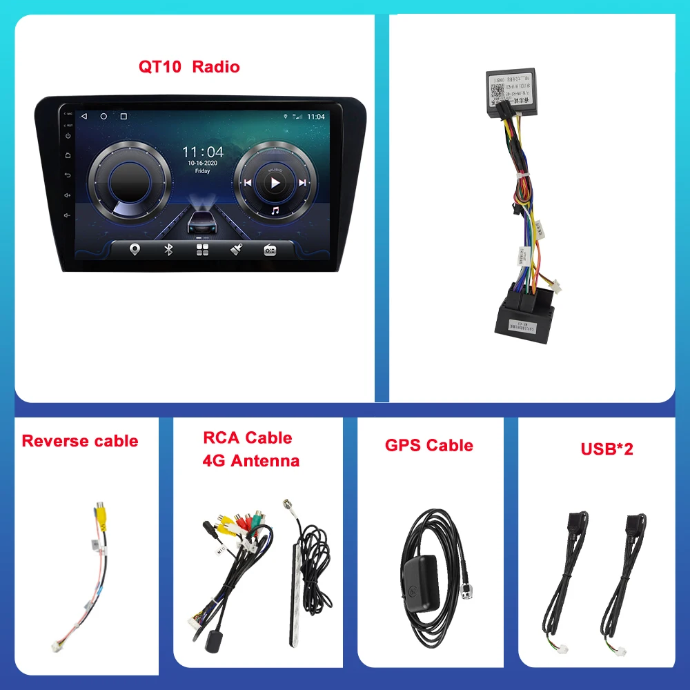 Автомобильное радио мультимедийный видеоплеер GPS-навигатор 2 din Serero DSP Carplay Android 10 0