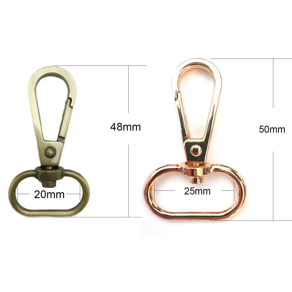 10 шт. овальное кольцо застежка карабин поворотный крючок для ремня нажимные