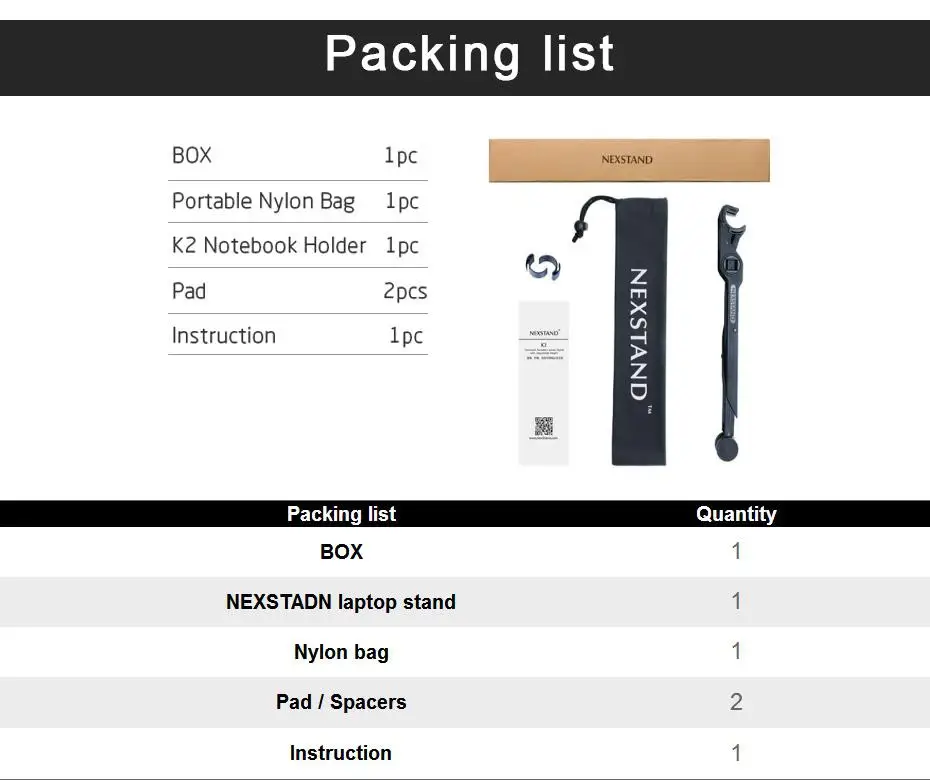 nexstand k2 складная портативная под
