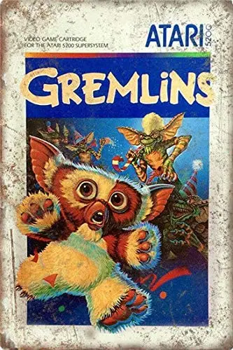 

Lplpol Metal Tin Sign Atari Gremlins Decor Bar Pub Home Vintage Retro 8" X 12"