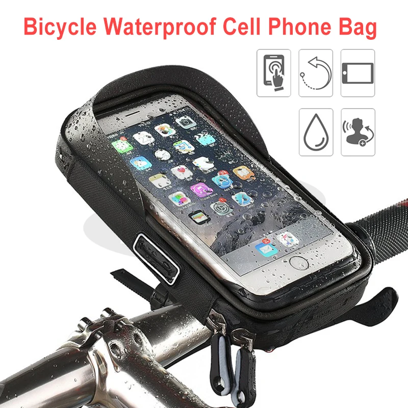 

Водонепроницаемый велосипедный держатель для мобильного телефона до 6 дюймов