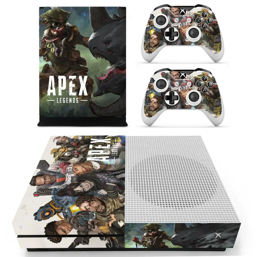 Для Xbox One S Наклейка s Apex legends виниловые наклейки для кожи Pegatina one тонкая консоль и