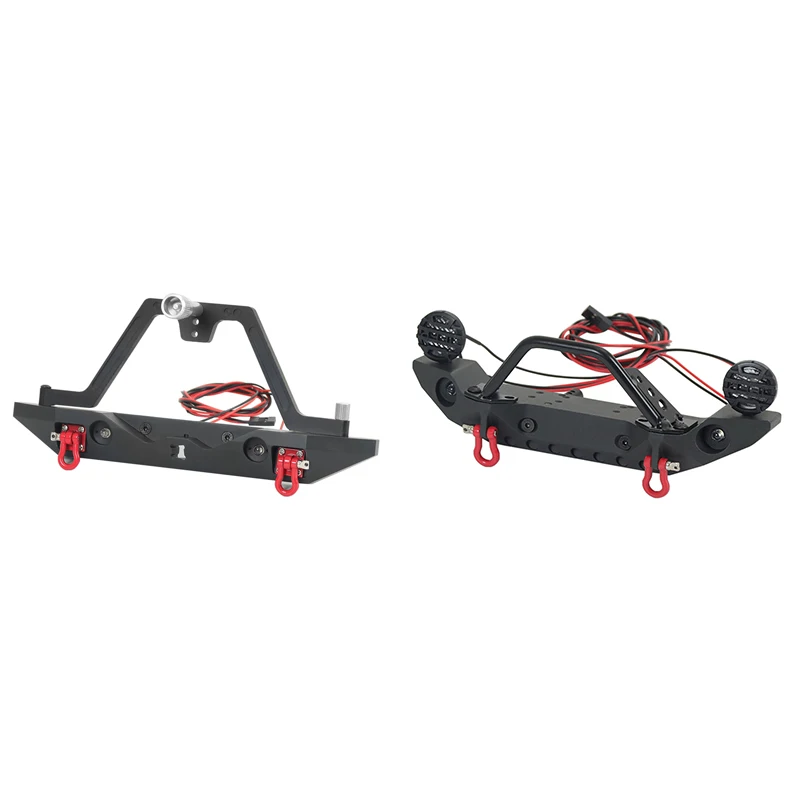 

FBIL-металлический бампер со светодиодными лампами для 1/10 RC Crawler Axial SCX10 90046 SCX10 III AXI03007 TRAXXAS TRX4