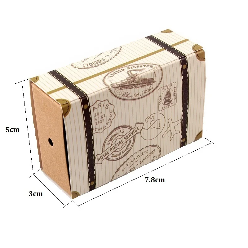 Свадебные сувениры и подарочная коробка с карточкой мешковиной день рождения - Фото №1