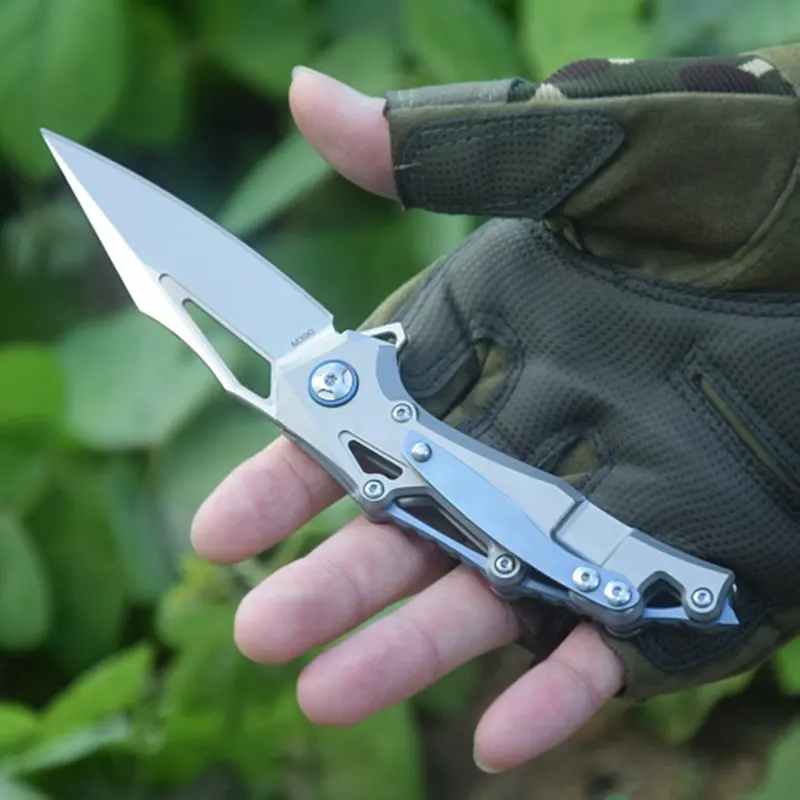 Лезвие из порошковой стали M390 TC4 титановый складной нож углеродного волокна