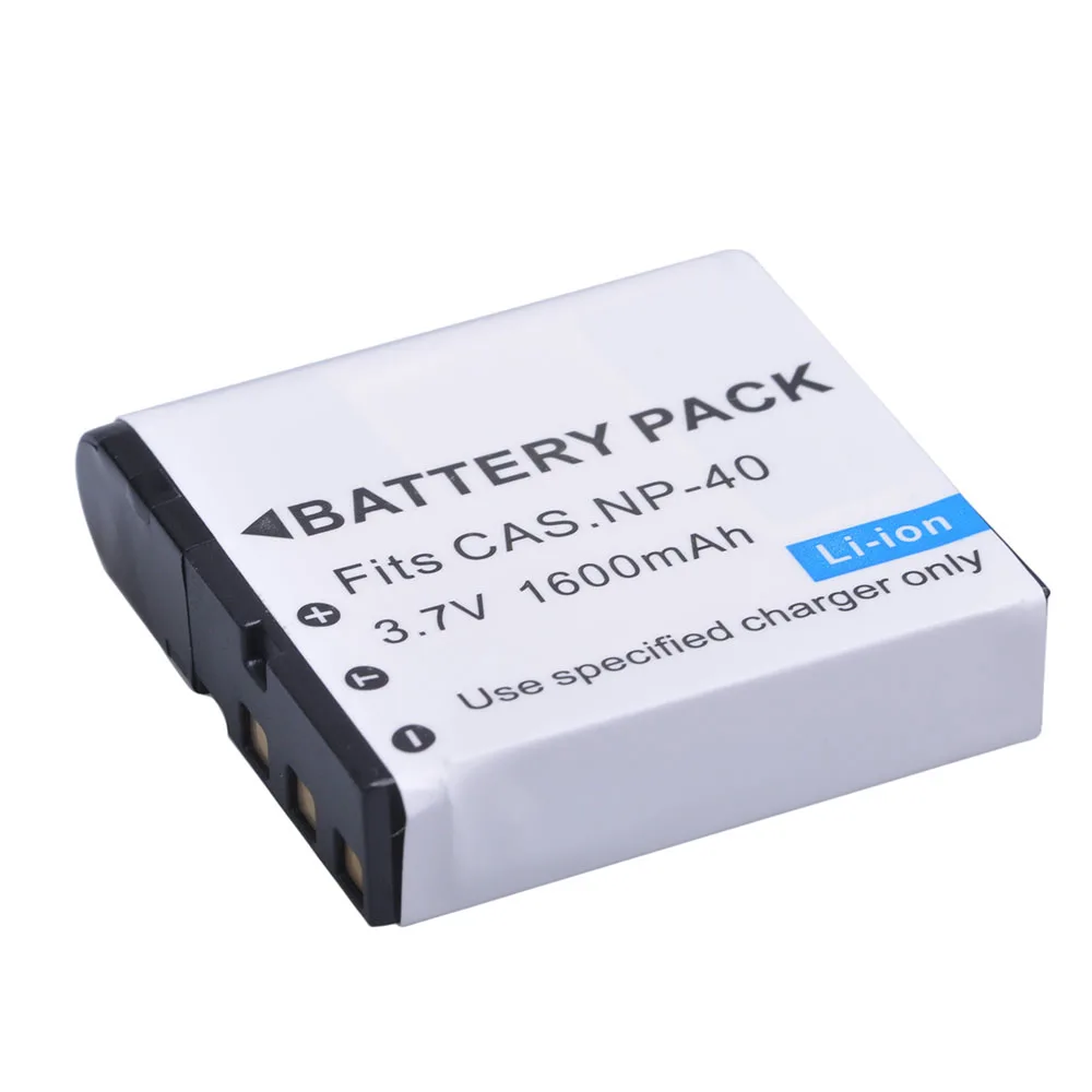 Аккумулятор 1600 мА · ч 2 шт. NP-40 NP40 для Casio Exilim CNP-40 EX-Z600 Z1000 Z1050 Z1080 FC100 FC150 P505 P600 P700 NP 40 |