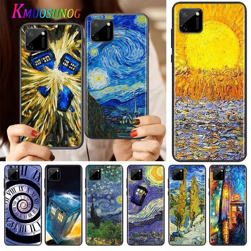 

Van Gogh Tardis Silicone Cover For Realme V15 X50 X7 X3 Superzoom Q2 C11 C3 7i 6i 6s 6 Global Pro 5G Phone Case