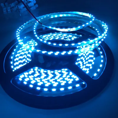 ICE Blue 5 м/рулон DC 12V 24V SMD335 сбоку излучающих светодиодный полосы светильник 120 светодиодный S/М 8 мм PCB гибкие светодиодные ленты светильник 120 градусов светильник ing с 3 м клейкие ленты - Испускаемый цвет: ICE Blue