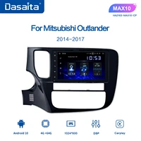 dasaita 8 1 din android 10 0 car radio player for mitsubishi outlander 2015 2016 2017 navigation gps 12v 4gb64gb px6 head unit