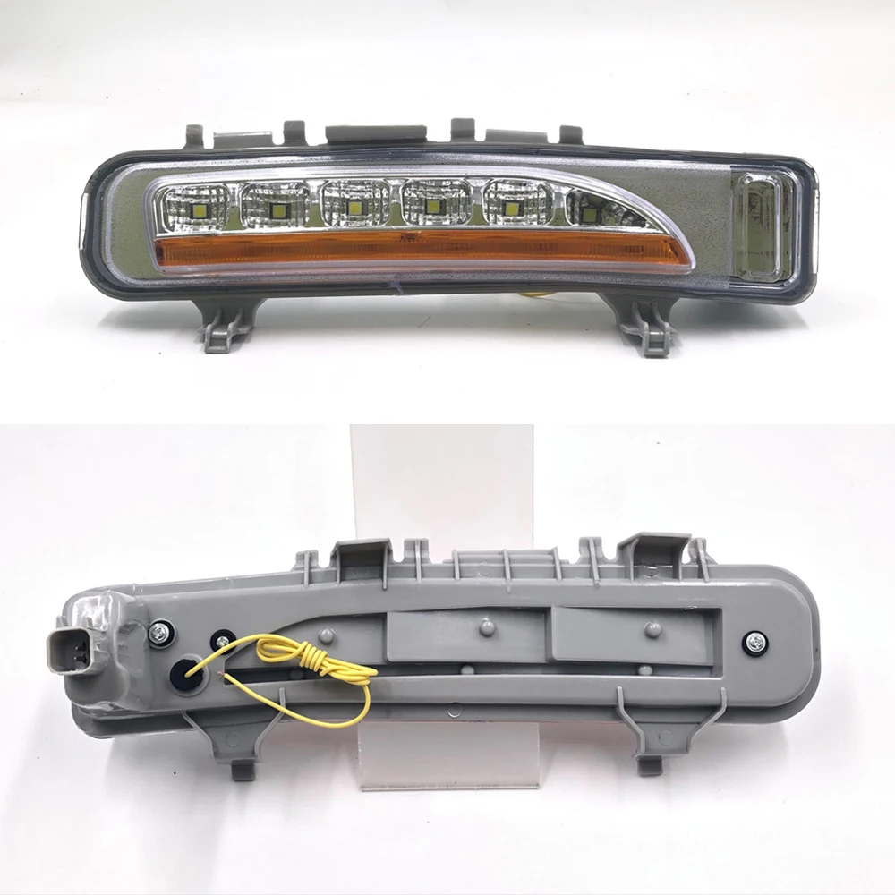 CSGJMY 2pcs LED For Ford Edge 2009 2010 2011 2012 2013 2014 Car DRL Daytime driving Running Light With Yellow Turn Function | Автомобили и