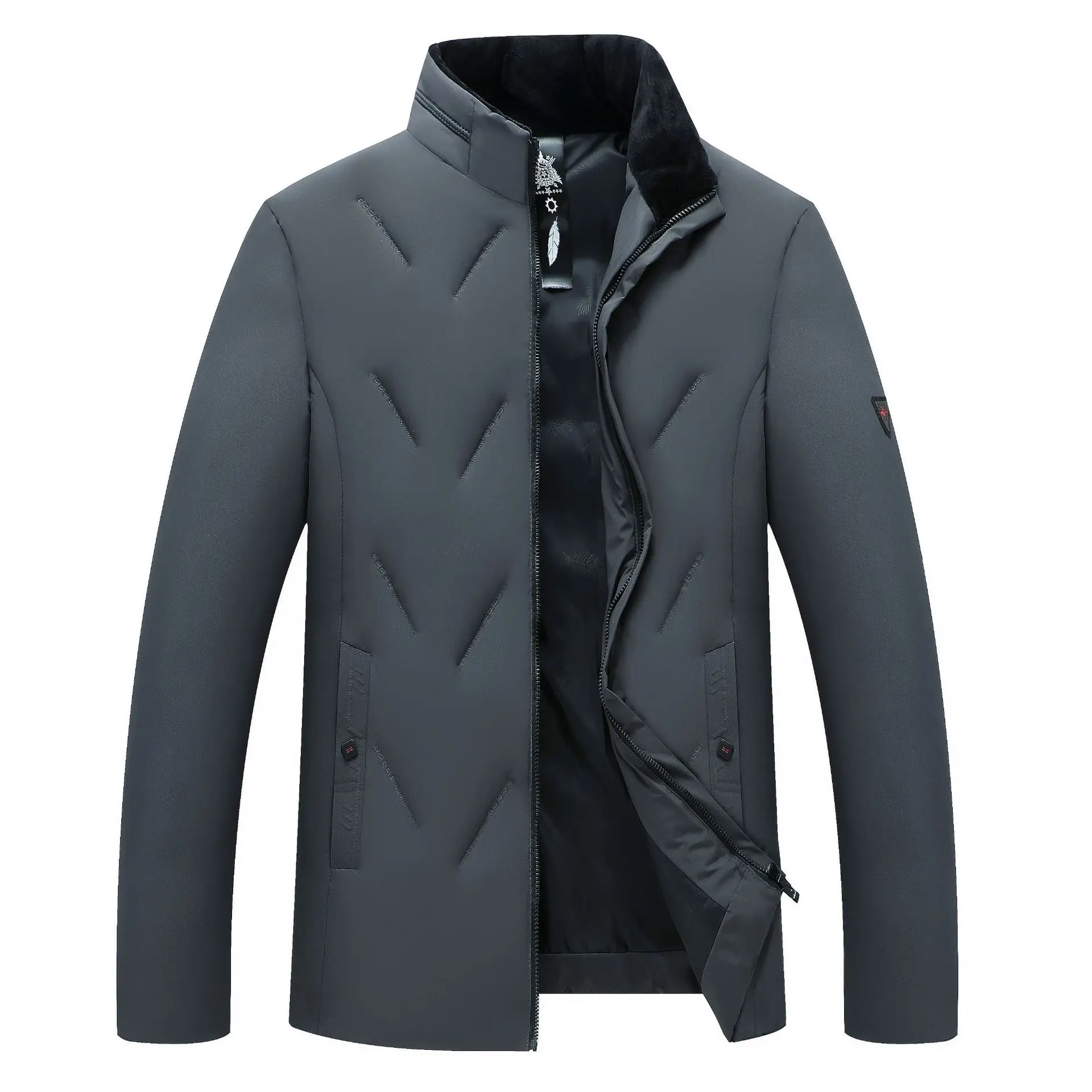 Новинка зимняя мужская куртка повседневный деловой пуховик хлопковое пальто