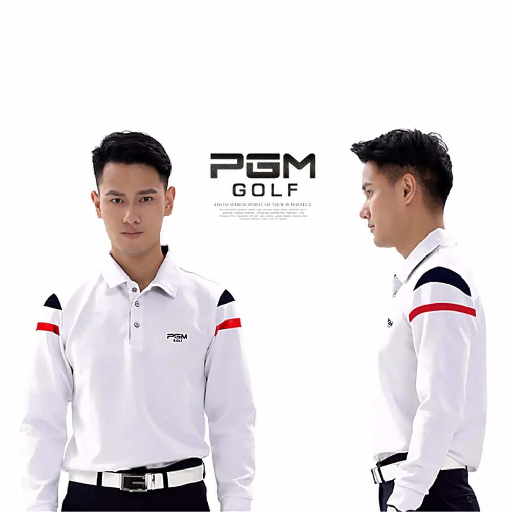 

PGM Golf Shirts Men Autumn Winter Golf Apparel Shirt Long Sleeve T shirt Sports Table Tennis Shirt Comfort Male Jerseys Tshirts