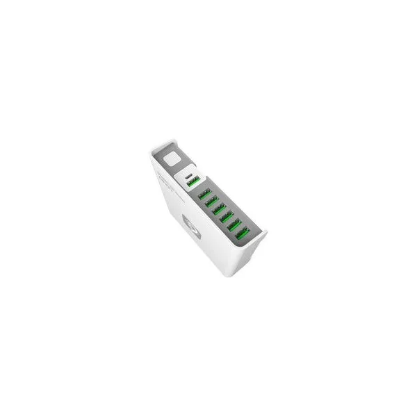 LDNIO USB зарядное устройство с Power Bank A6802 6USB 8А 2600mAh (Белое) | Мобильные телефоны и