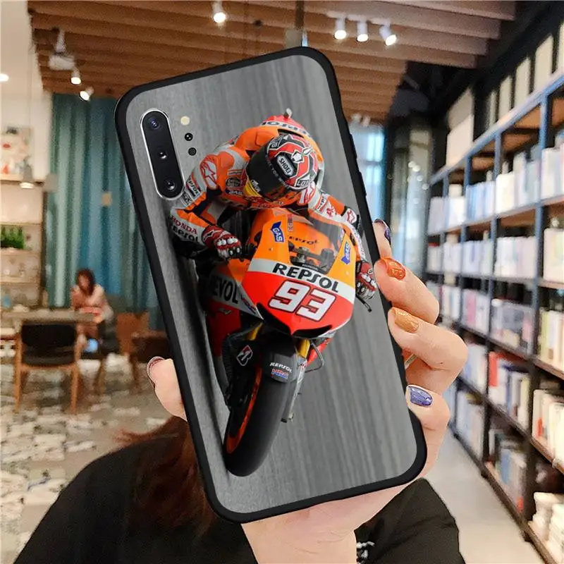 

luxury Marc Marquez Moto Gp 93 phone case for Samsung A50 A51 A71 A20E A20S S10 S20 S21 S30 Plus ultra 5G M11 funda cover