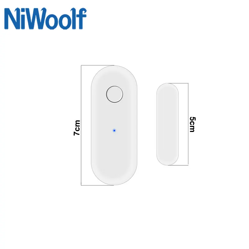 Smart WiFi Door Sensor Open / Closed Detectors Window Detector Alarm wholesale Home security alarm With Alexa Google | Безопасность и