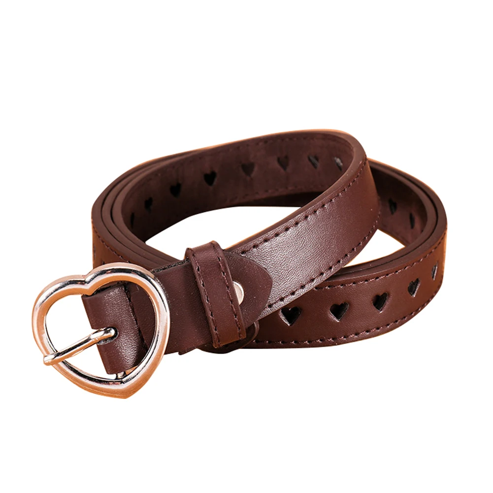 Модный женский широкий ремень из искусственной кожи с пряжкой в форме сердца |