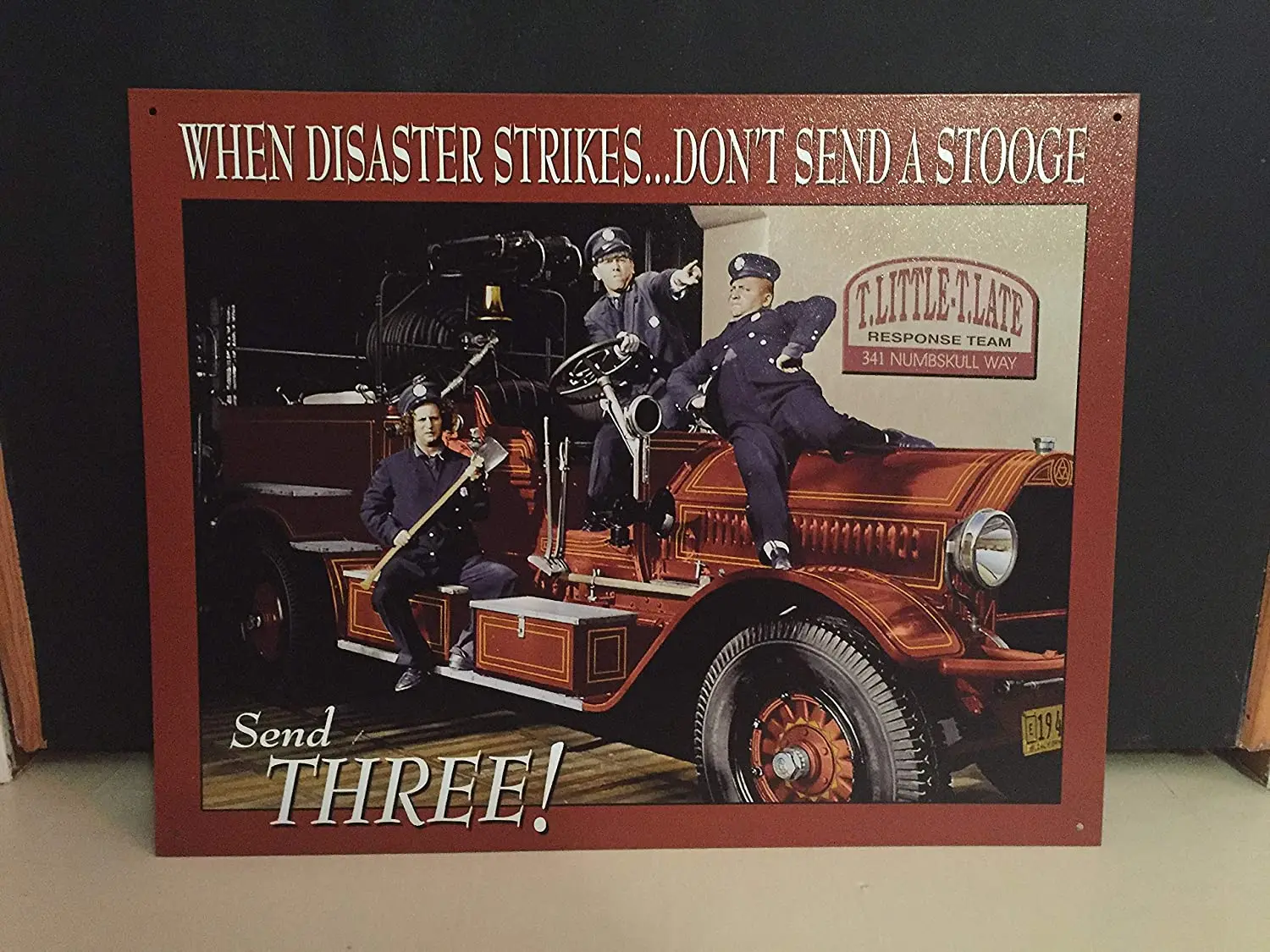 

Diuangfoong Three Stooges Reproduction Metal Sign 12" x 8"