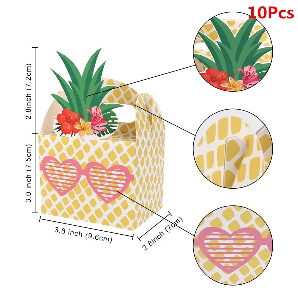 New Pineapple Box Теплая бумажная Подарочная коробка, упаковка для детского душа, коробка для конфет, свадебные сувениры и подарок для гостей, для мальчиков и девочек, украшения для вечеринки на день рождения - Цвет: New Pineapple Box