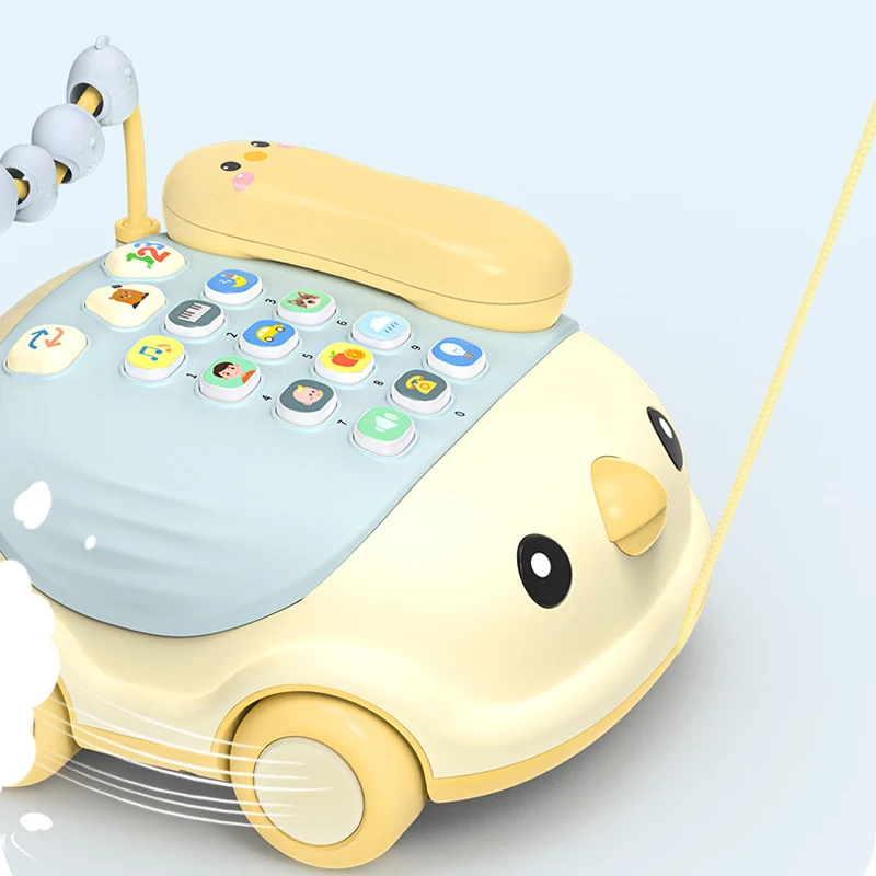 Мобильный телефон Цыпленок игрушка для детей интерактивные Обучающие