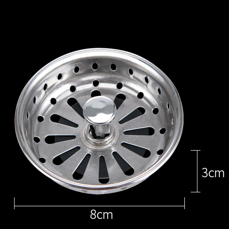 

1pc Leak Net Home Floor Drain Kitchen Sink Slag Stainless Steel Kitchen Sink Filter Bathroom Floor Drain Slag Cleaner Food Slag*