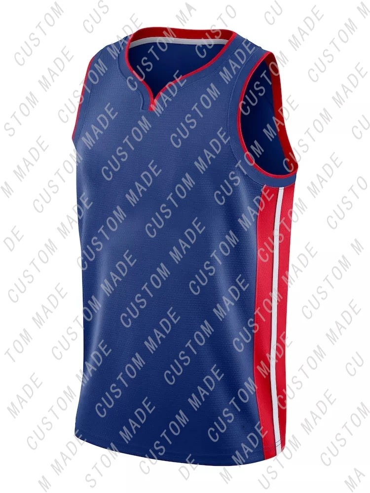 

Custom Mens American Basketball Detroit Embroider Cade Cunningham Blake Griffin Derrick Rose Team Jerseys