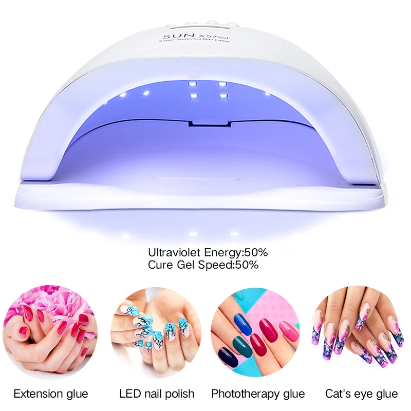 УФ светодиодный лампа для сушки гель-лака ногтей 54/80/120 Вт 2020 | Красота и здоровье