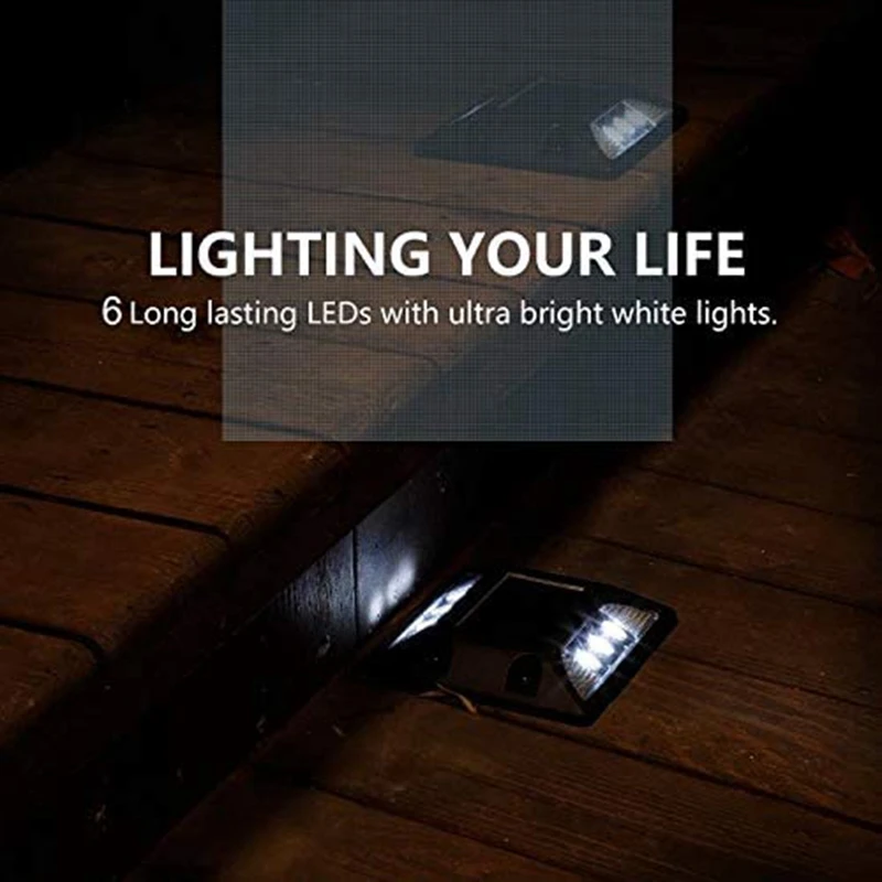 

Solar Deck Lights Driveway Outdoor LED Lamp,Waterproof Road Markers White Light for Step Stair Garden Ground Yard