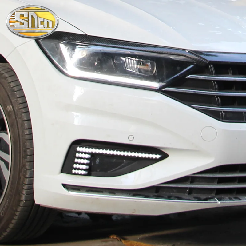 Фары для Volkswagen Jetta Sagitar 2019 2 шт. динамические желтые Сигналы поворота