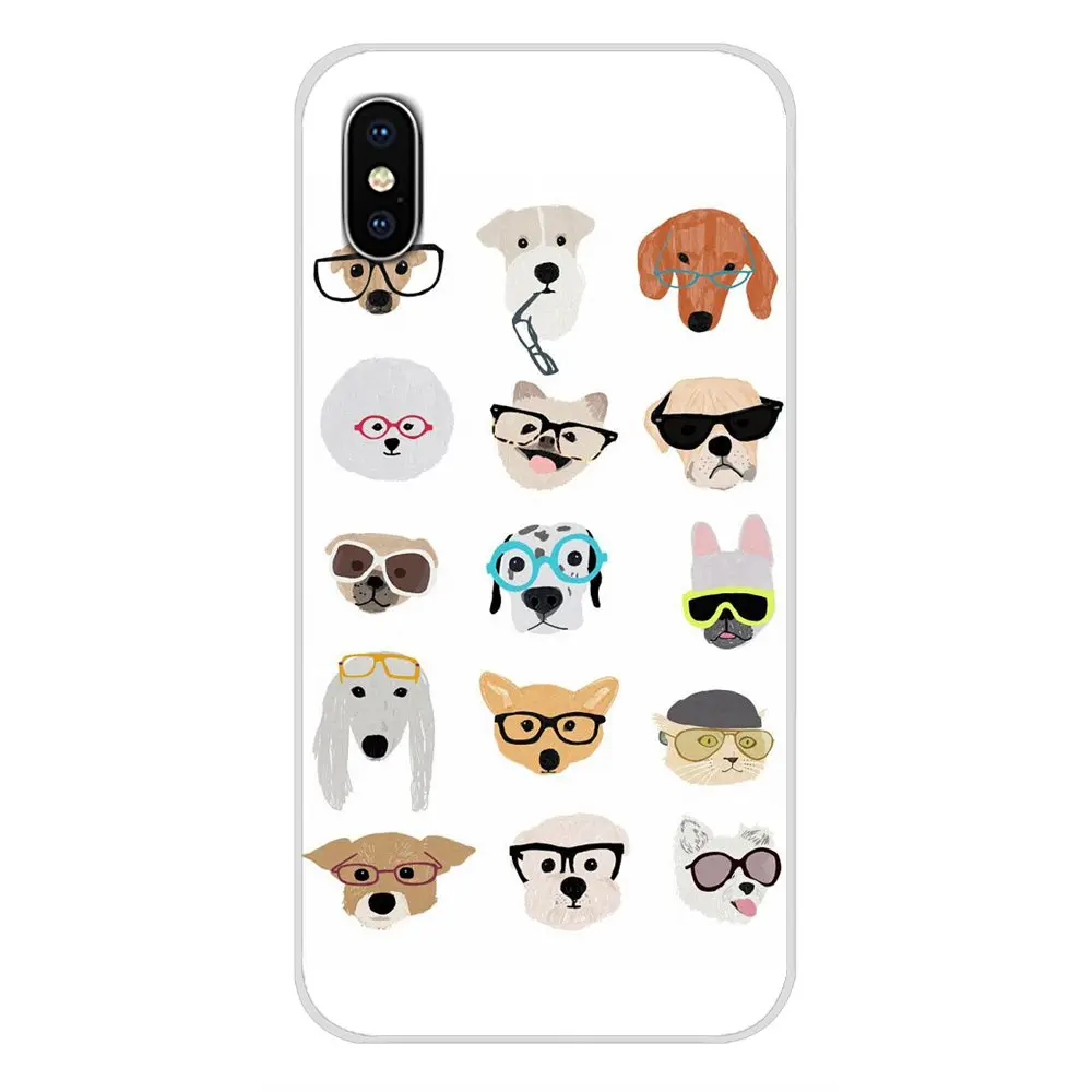 Для samsung Galaxy S3 S4 S5 Mini S6 S7 Edge S8 S9 S10 Lite Plus Note 4 5 8 9 милые животные Мопсы аксессуары
