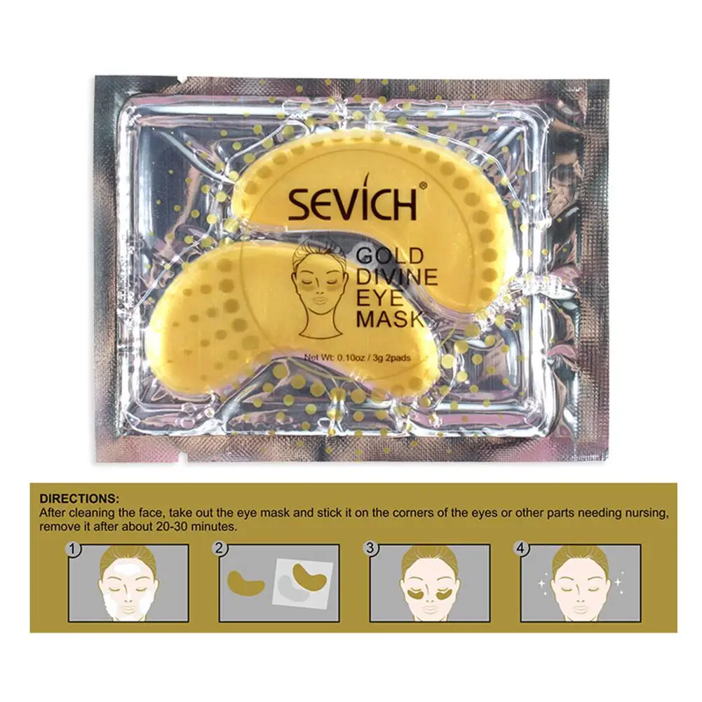 Collagen Gold Eye Mask Moisturizing Anti-Aging Dark Circles Acne Beauty Pad For Skin Care | Красота и здоровье