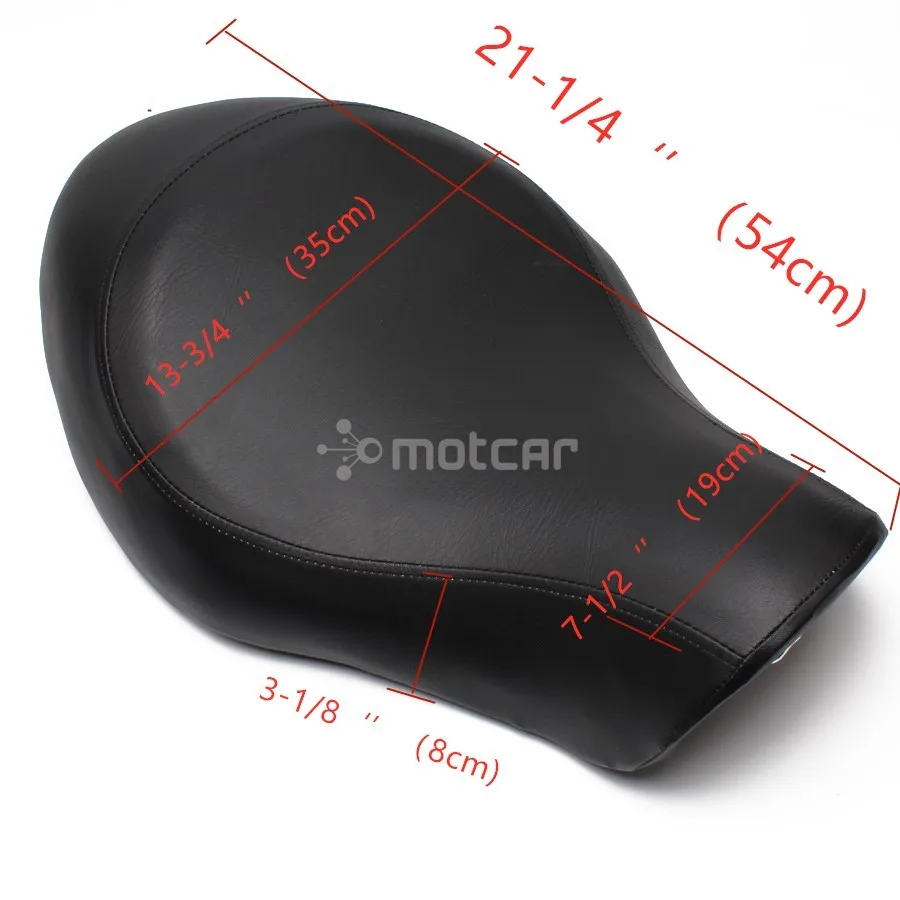 Мотоциклетное черное дневное широкое сиденье для водителя Соло Harley Iron Sportster XL 883