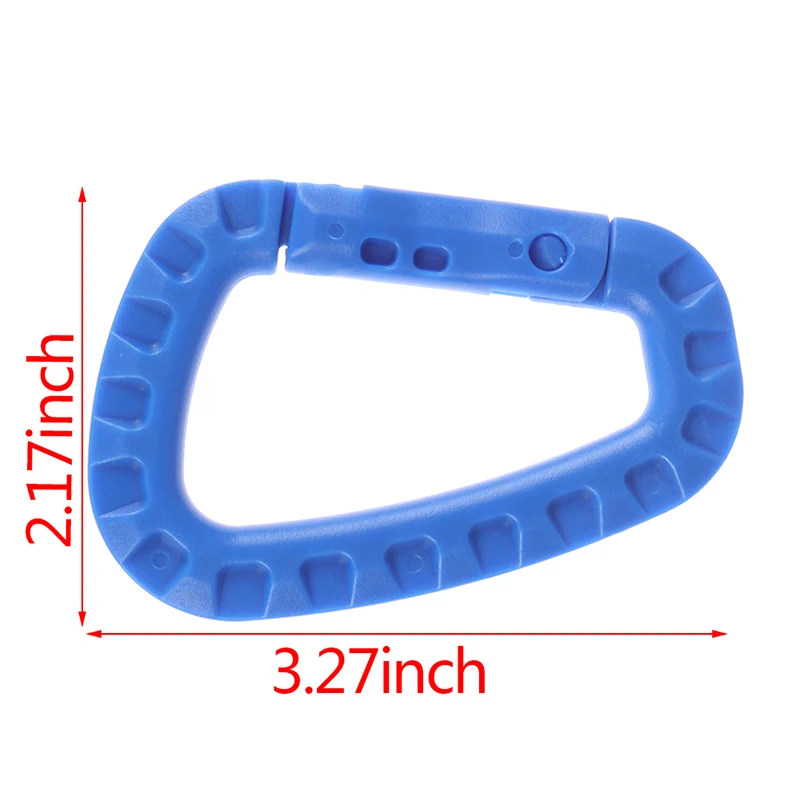 2pc Carabiner Climb Clasp Clip Hook Quickdraw Hanger attach Mountain Webbing Web Camp Buckle Hike Hang Outdoor Bushcraft Snap |