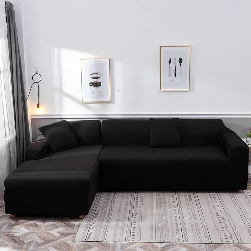 Сплошной цвет фиолетовый бежевый серый темно-синий диван Чехлы для диванов чехол